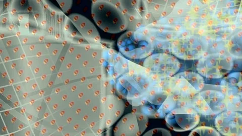 Dynamic Geometric Abstract Motion Stock Footage 341112870