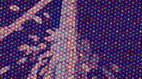 Dynamic Geometric Abstract Motion Stockbeeldmateriaal 341145893