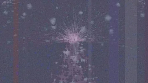 Dynamic Geometric Abstract Motion Vídeo Stock 341194691