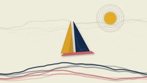 Dynamic Geometric Abstraction - Generative Art Motion Graphics Stock Footage 335048479
