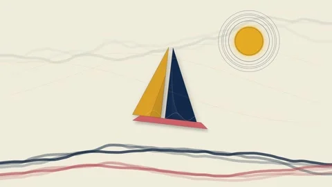 Dynamic Geometric Abstraction - Generative Art Motion Graphics Vídeo Stock 335048481