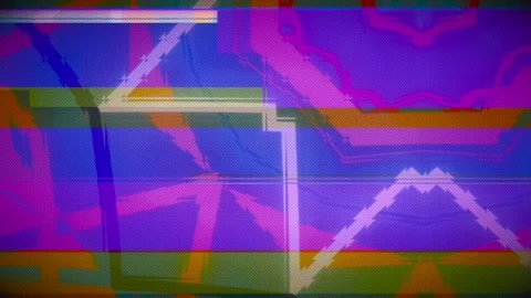Dynamic geometric composition with rectangles and squares Vidéo 232962714