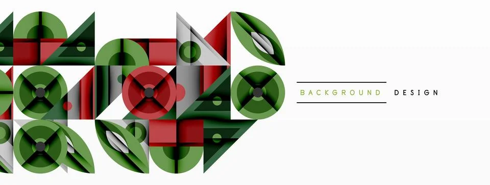 Dynamic geometric composition with sharp angles, circular forms, and gradient 스톡 일러스트