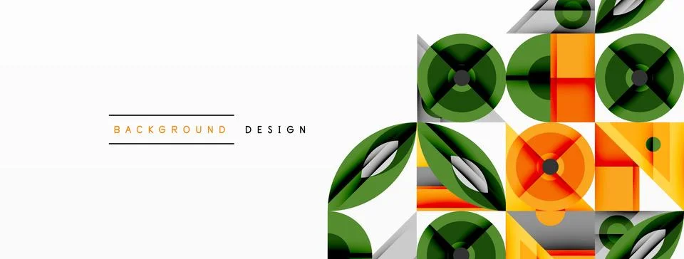 Dynamic geometric composition with sharp angles, circular forms, and gradient 스톡 일러스트