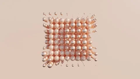 Dynamic Geometric Cube Animation: Abstract 3D Animation of Cube Morphing Video stock 266572045