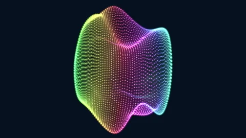 Dynamic geometric design vibrant 3d rendering with depth and movement Stock Footage 311605705