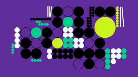 Dynamic geometric dot background 스톡 일러스트