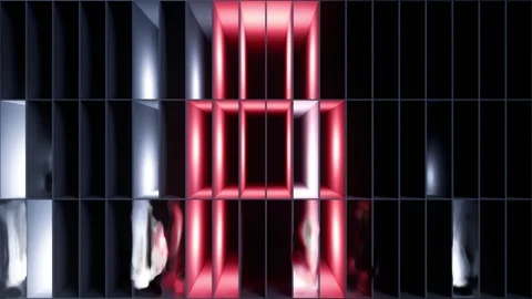Dynamic geometric flashing rhythm visual background Stock Footage 333569391
