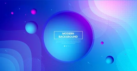 Dynamic geometric fluid shapes, wavy, dynamic, flowing and liquid abstract gr Stock-Illustration