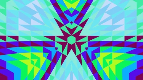 Dynamic geometric pattern creating a vibrant abstract background with kalei.. Stock Footage 328889188
