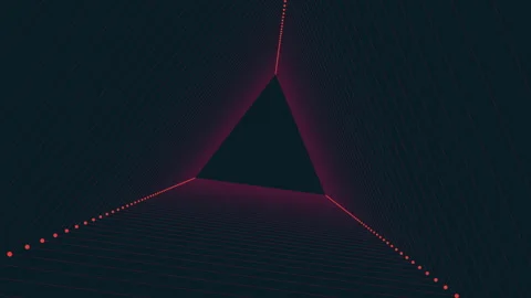 Dynamic geometric pattern with diagonal line Stock Footage 289308694