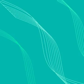 Dynamic Geometric Pattern on Teal Background. Stock Illustration