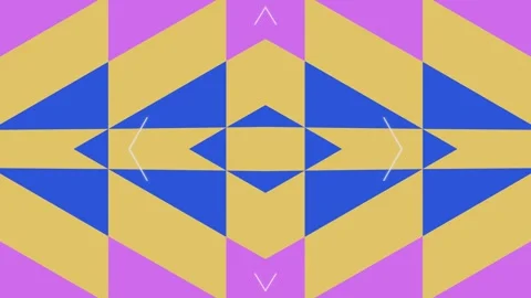 Dynamic geometric pattern with vibrant colors in continuous motion, forming.. Stock Footage 328888948