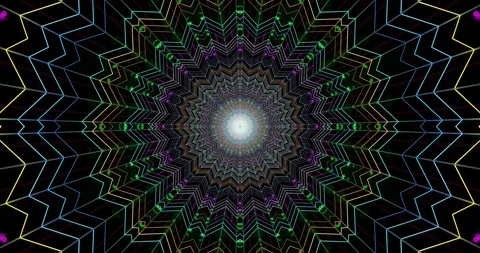 Dynamic geometric patterns create a mesmerizing visual experience for Stock Footage 315682672