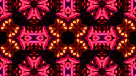 Dynamic geometric patterns illuminate the night with vibrant visual rhythms Stock Footage 292145395