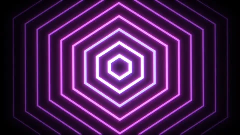 Dynamic geometric patterns pulsate in vibrant colors and hypnotic motions Stock Footage 300439415