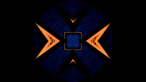Dynamic geometric patterns spinning in vibrant colors for VJ loops Stock Footage 292145290