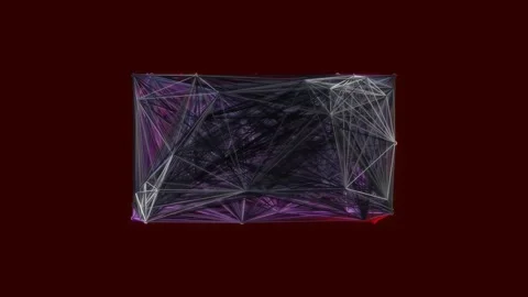Dynamic geometric plexus network background with glowing tech connections a.. Stock Footage 342205540