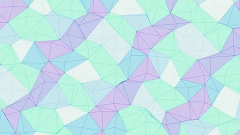 Dynamic Geometric Poly Mesh Animation Moving Abstract Background Vidéo 334293771