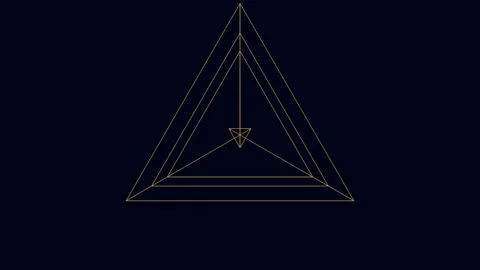 Dynamic geometric shape intricate star or hexagon pattern on black background 스톡 동영상 274172673