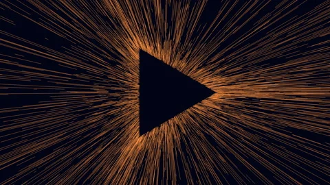 Dynamic geometric shape with radiating lines Vídeo Stock 289291085