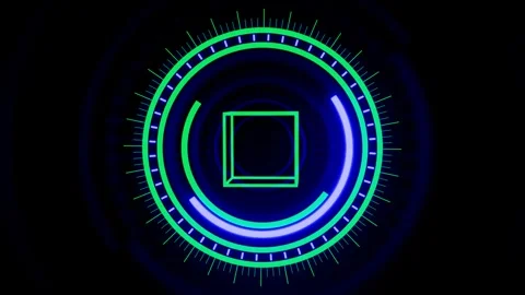 Dynamic geometric shapes animated in vibrant colors for music visualizations Stock Footage 292144749