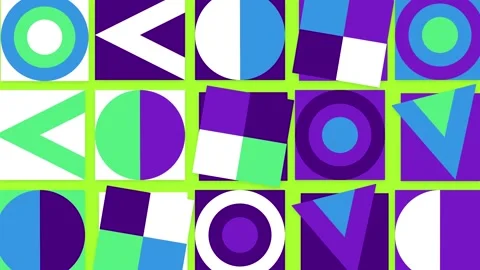 Dynamic geometric shapes animation motion graphics background Stock Footage 346157097
