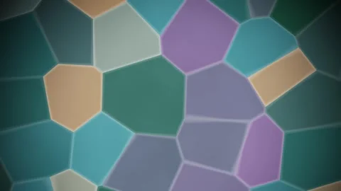 Dynamic geometric shapes create a vibrant, abstract visual journey Stock Footage 325367831