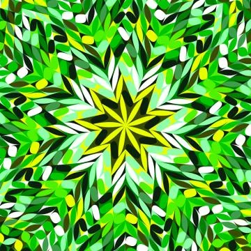 Dynamic geometrical abstract circular tile pattern background design Stock Illustration