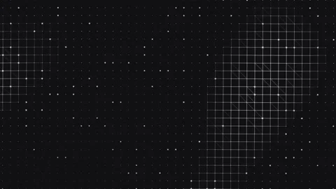 Dynamic Geometry Morphing Abstract Black And White Background Vidéo 331035234