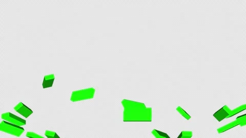 Dynamic glass, bricks shattering explosion with flying pieces Stockbeeldmateriaal 330076029