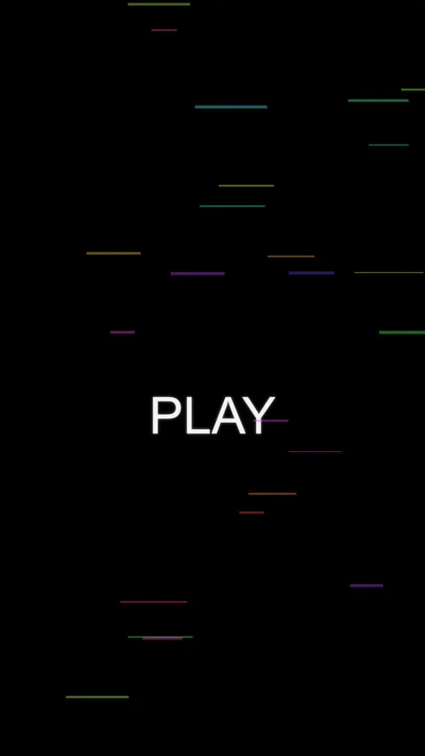 Dynamic glitch effect with "play" text for creative projects Stock Footage 327946043