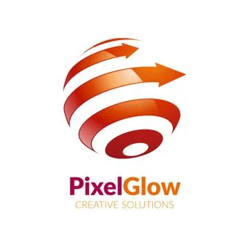 Dynamic Globe Logo Ilustración de archivo