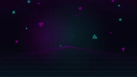 Dynamic Glowing Abstract Motion Graphics Background Stock Footage 346739558