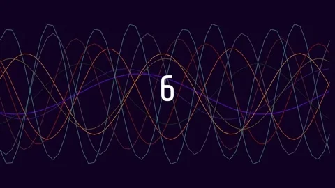 Dynamic glowing abstract waves and futuristic data flow lines background Stock Footage 342116523