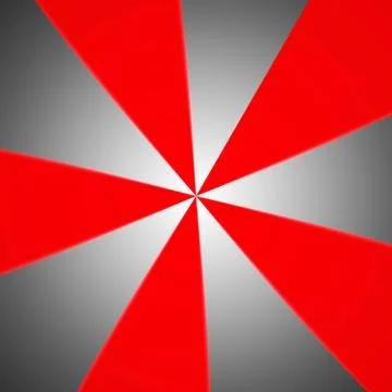 Dynamic glowing circular neon red and black gradient abstract Stock Illustration