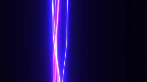 Dynamic Glowing Electrified Arcs in Vibrant Colors Video stock 294144843