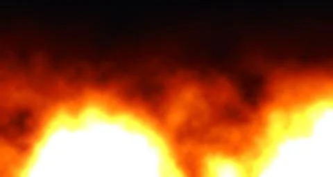 Dynamic glowing flames against dark background イラスト素材