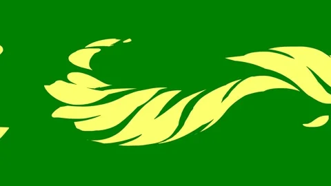 A dynamic glowing fluid transition effect on green screen ideal Video stock 301386865