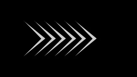 Dynamic glowing neon arrow motion blur abstract speed direction concept mod.. Stock Footage 332334512