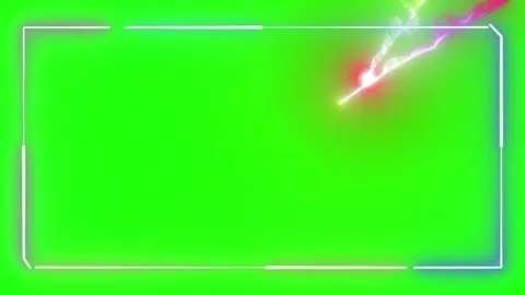 Dynamic glowing neon particle streaks moving across rectangular frames against Stock Footage 345333949