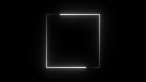 Dynamic glowing neon square background motion. Vidéo 331897216