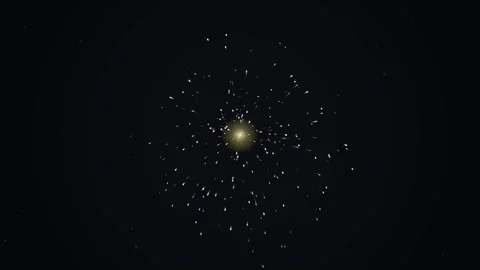 Dynamic glowing particle effect on dark background for abstract presentation Stock Footage 346003110