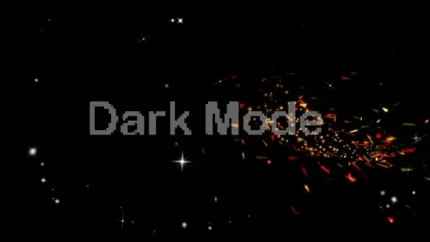 Dynamic glowing particles and sparkles flying across black background Stock Footage 338386981