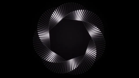 Dynamic, glowing radial lines with spiral effect in motion loop animated Stock Footage 329559744