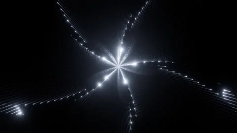 Dynamic, glowing radial lines with spiral effect in motion loop animated Vídeos de archivo 329559814