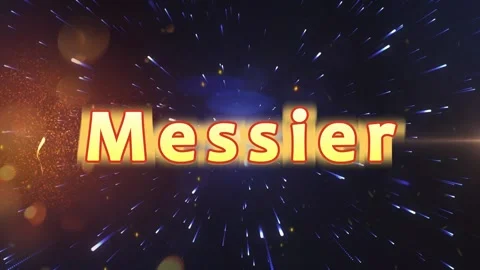 Dynamic glowing text overlay featuring cosmic starfield motion graphics Video stock 345499573