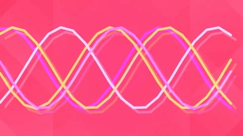 Dynamic glowing wave loop pattern, endless modern connectivity background Stock Footage 337575752
