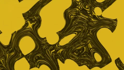 Dynamic Gold and Yellow Fluid Animation Stock Footage 325031884