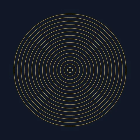 Dynamic gold ring abstract circle ripple effect background design 動画素材 342523850